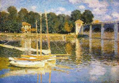 Monet Paintings Le Pont d’Argenteuil