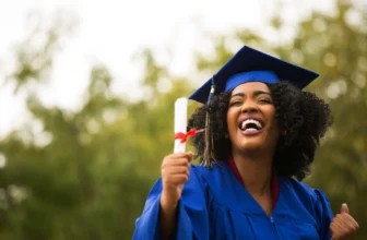 Black Woman educated college graduation